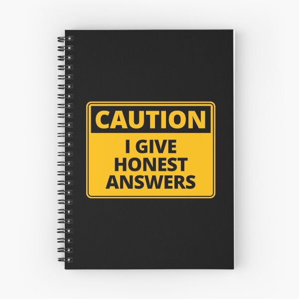 Item preview, Funny Caution Sign - I Give Honest Answers designed and sold by thehappylamb.