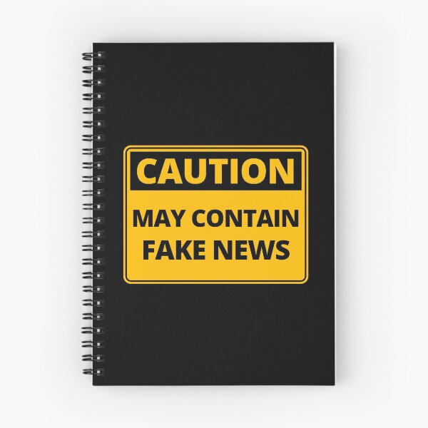 Item preview, Funny Caution Sign - May Contain Fake News designed and sold by thehappylamb.