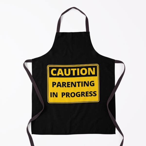 Item preview, Funny Caution Sign - Parenting in Progress designed and sold by thehappylamb.