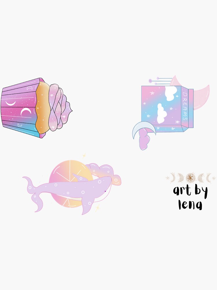Copy of Copy of celestial sticker sheet by artbylenashop