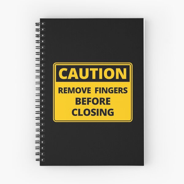 Item preview, Funny Caution Sign - Remove Fingers Before Closing designed and sold by thehappylamb.