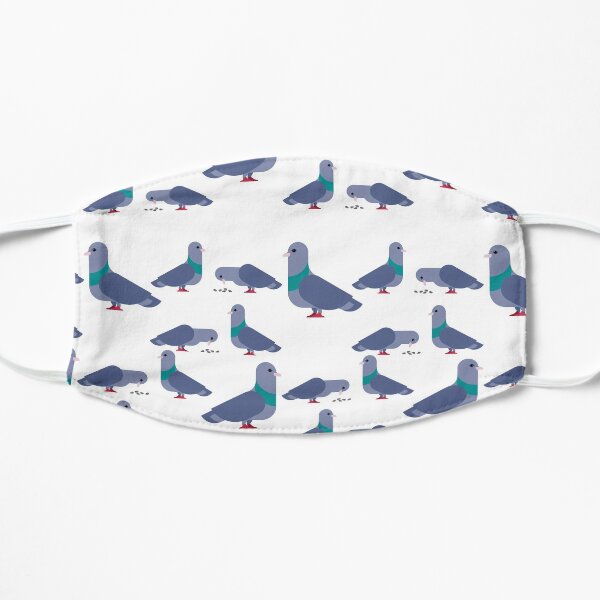 Cute Pigeon Pattern Flat Mask