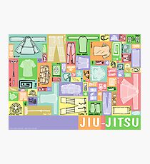 Jiu-Jitsu Gear Layout Photographic Print