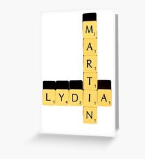 Lydia Martin | Scrabble Greeting Card