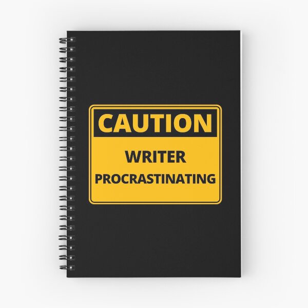Item preview, Funny Caution Sign - Writer Procrastinating designed and sold by thehappylamb.