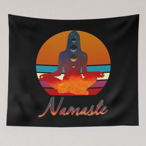 Item preview, Fiery Planets Yoga Pose designed and sold by Michael Pilinski.