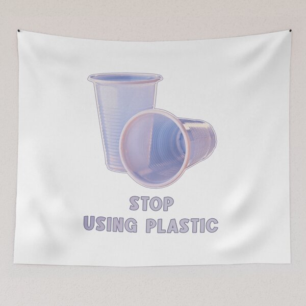 Item preview, Stop Using Plastic designed and sold by AnsDesigns.