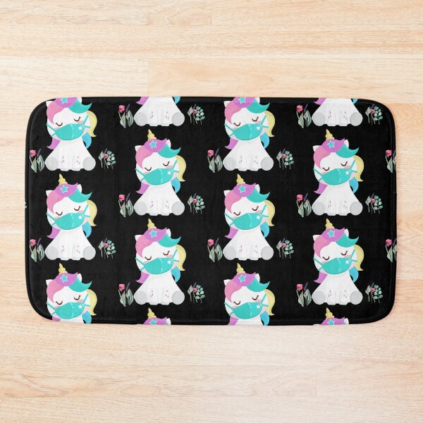 Item preview, Cute Unicorn Wearing A Blue Mask designed and sold by WildingClan.