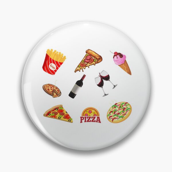 Item preview, Pizza, Wine, Ice Cream and French Fries Set Designs Value Pack designed and sold by Ilana Khoshsima.