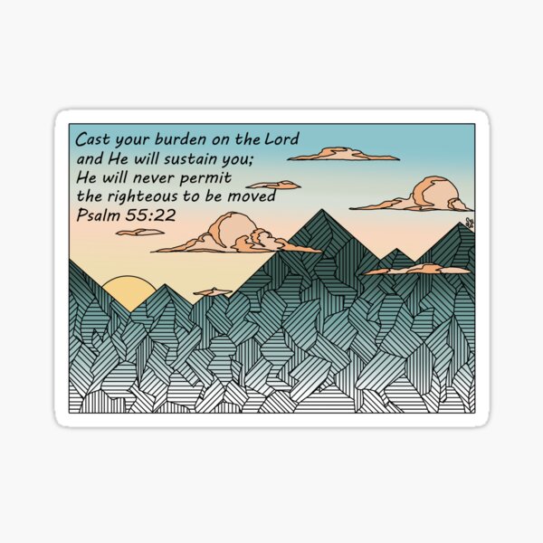 Item preview, Psalm 55:22 designed and sold by Sweeter Than  Honey Designs.