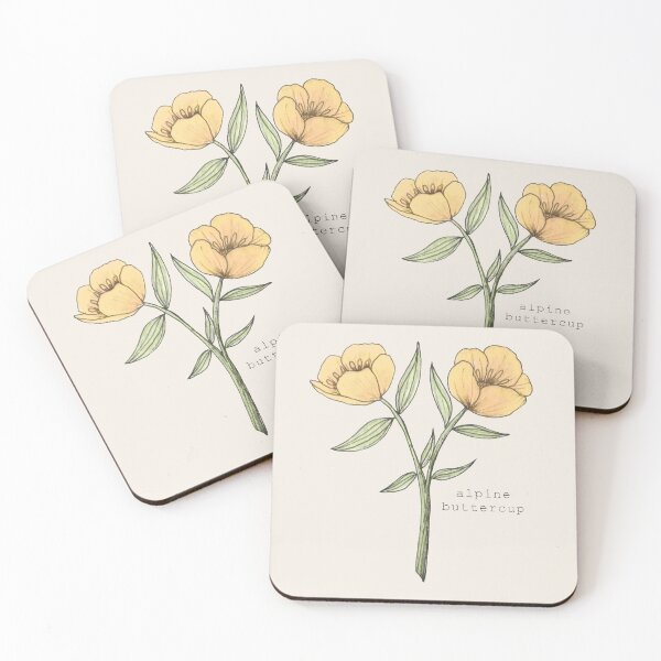 Item preview, Yellow Alpine Buttercup designed and sold by designsbyquail.
