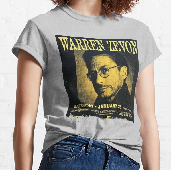 Warren Zevon Vintage Concert Poster Classic T-Shirt