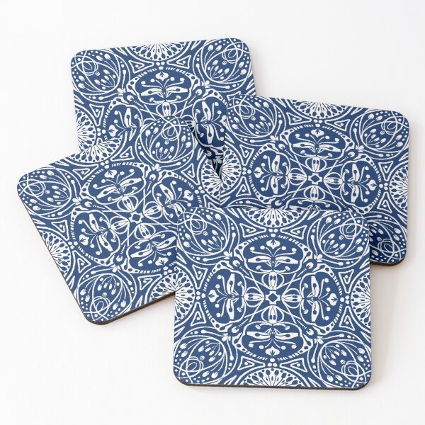 Item preview, Paris Railings dark blue designed and sold by Joanne-Amanda.