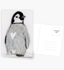 PENGUING HEART ART BIRTHDAY CHRISTMAS Postcards