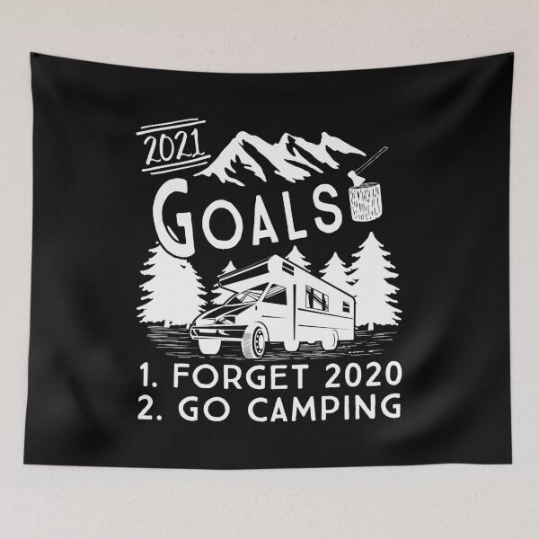 Item preview, Funny 2021 Goals Covid Camping RV Gift Outdoors Social Distance designed and sold by MintedFresh.