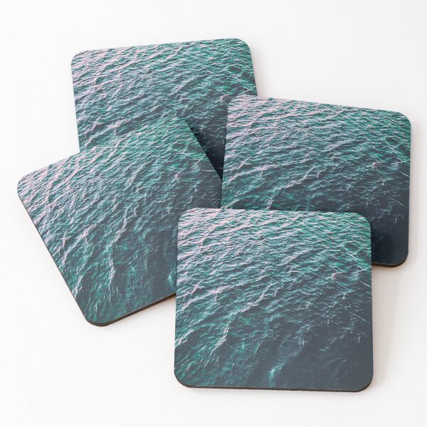 Item preview, Waves at Sunset-Landscape Photography-Teal Water designed and sold by anthonylonder.