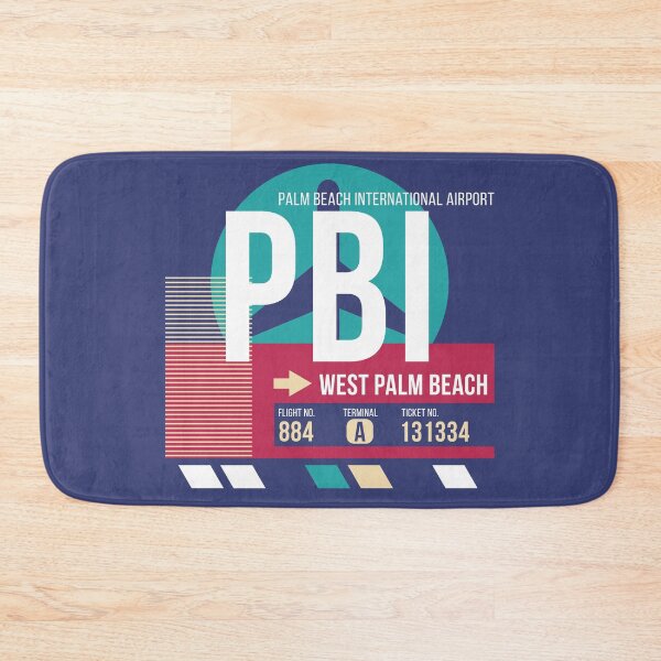 Item preview, West Palm Beach, Florida (PBI) Airport Code Baggage Tag designed and sold by SLAG-Creative.