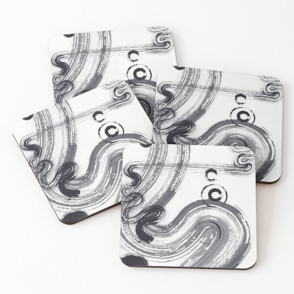 Item preview, ink explorations (043) - abstract black india ink painting designed and sold by expl-rations.