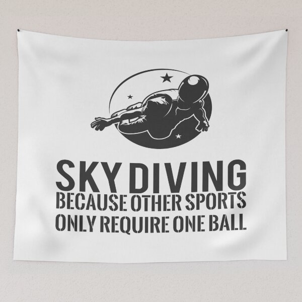 Item preview, Skydiving Because Other Sports Only Require One Ball T-Shirt, Funny Skydiving Shirt, Skydiving Gift, Skydiving Lover 2 designed and sold by design880.