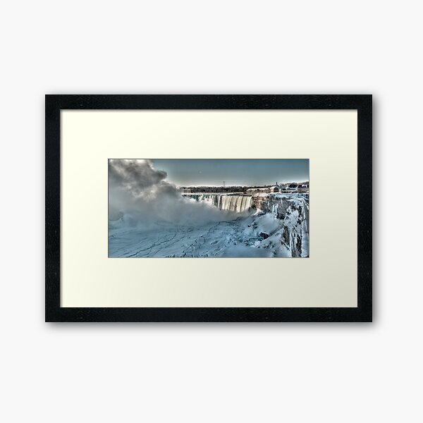 icy niagara Framed Art Print