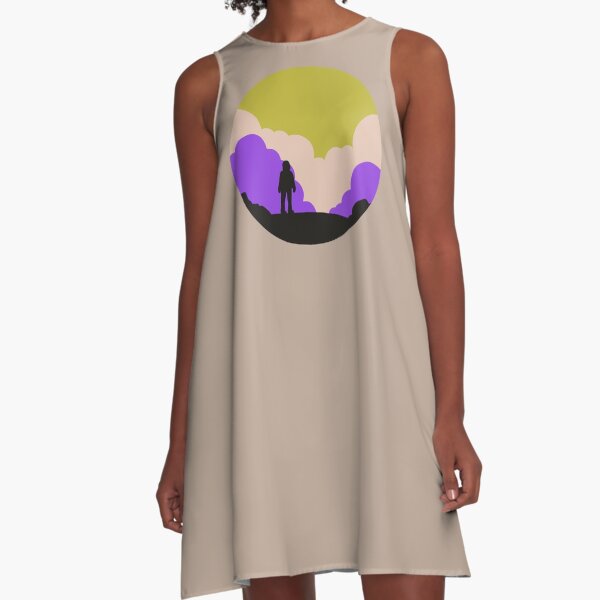 Discrete Non-Binary Pride A-Line Dress