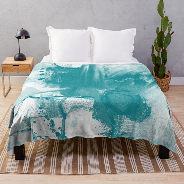 Item preview, Aqua Splatter Abstract Art Design designed and sold by NancyMerkle.