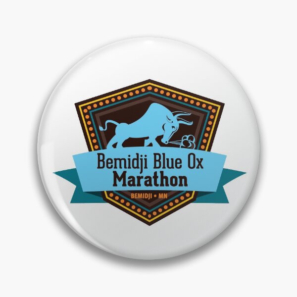 Artikelvorschau, Blue Ox Marathon Shield Logo - Farbe entworfen und verkauft von pdknutson.