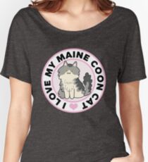 Maine Coon Cat T-Shirts Women's Relaxed Fit T-Shirt