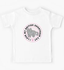 Britisch Kurzhaar Katze T-Shirts Kinder T-Shirt