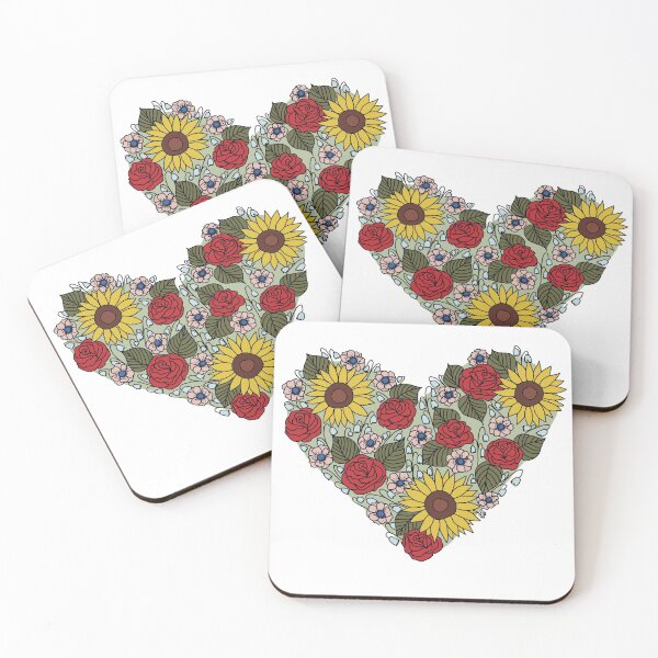 Item preview, Heart Shaped Floral designed and sold by Sweeter Than  Honey Designs.