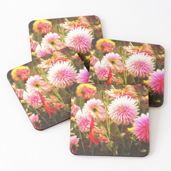 Item preview, Romantic Pink Dahlia Garden designed and sold by SeaChangeDesign.