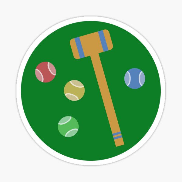 "Heathers Croquet Set" Sticker by matildawh Redbubble