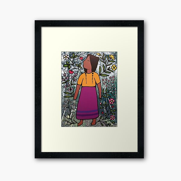 bear medicine in forest Framed Art Print