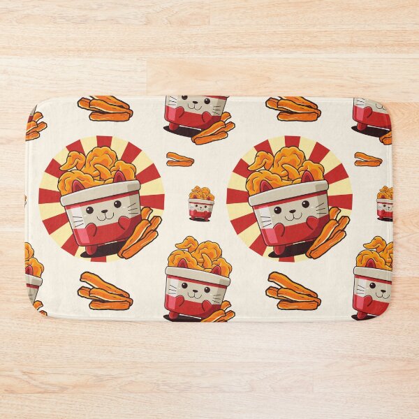 Item preview, Cute Fried Chicken Cat  designed and sold by Bella85s.