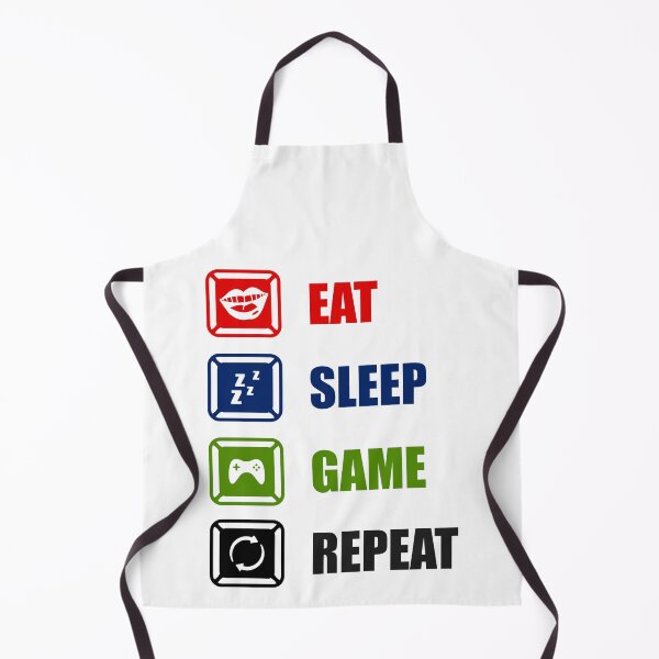 Item preview, EAT SLEEP GAME REPEAT designed and sold by teemaker24.