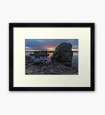 Rocks II - Lake Tahoe Framed Print