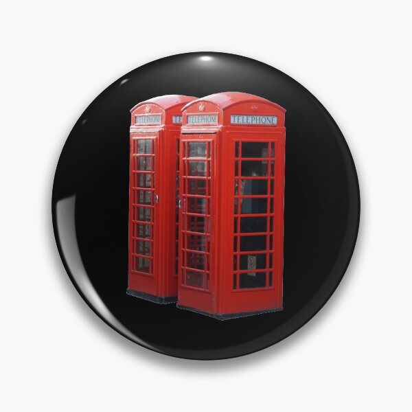 Item preview, Two English Red Phone Booths Photo designed and sold by Bumblefuzzies.