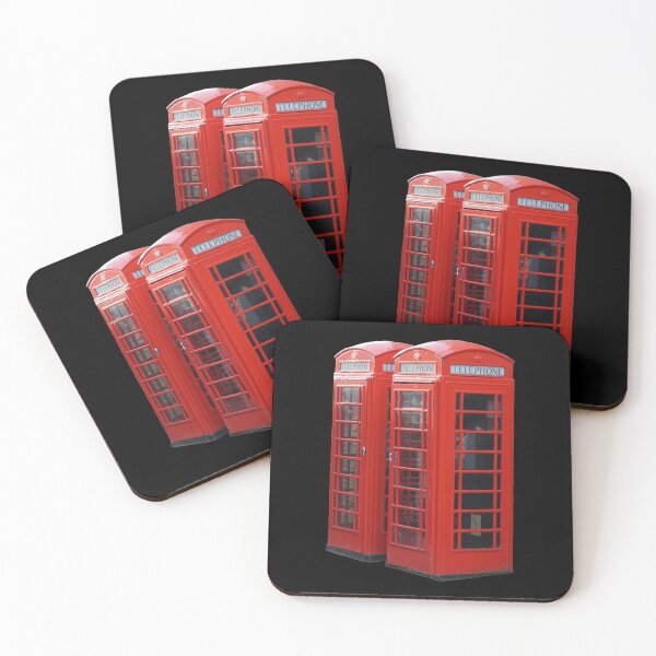 Item preview, Two English Red Phone Booths Photo designed and sold by Bumblefuzzies.