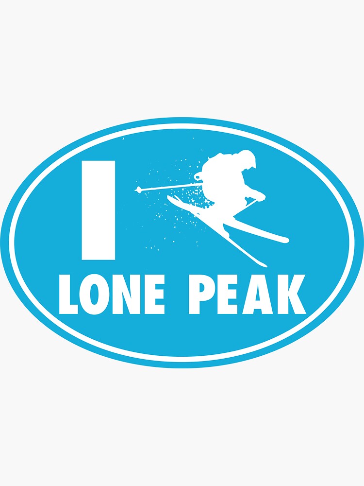 "Big Sky Montana I Ski Lone Peak Skiing" Sticker for Sale by 23Below