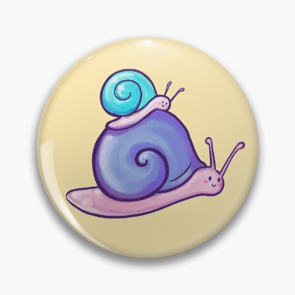 Item preview, mom snail and baby snail designed and sold by prismatic paper co.