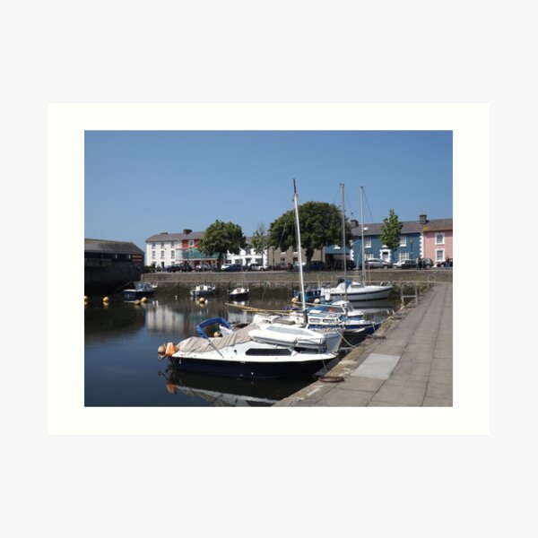 Boats At Aberaeron, West Wales Art Print