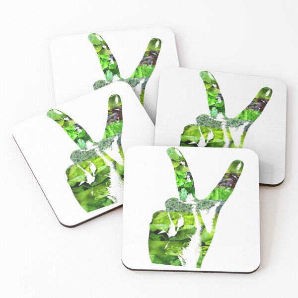 Item preview, Vegan Vegetarian Victory Sign Art Design designed and sold by DEEZAYN.