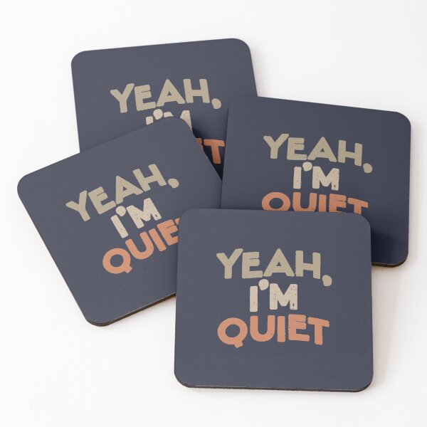 Item preview, Shy Introvert Typography - Yeah I'm Quiet designed and sold by Creatively Torn.