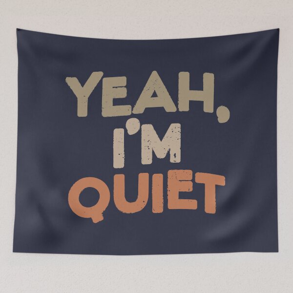 Item preview, Shy Introvert Typography - Yeah I'm Quiet designed and sold by Creatively Torn.