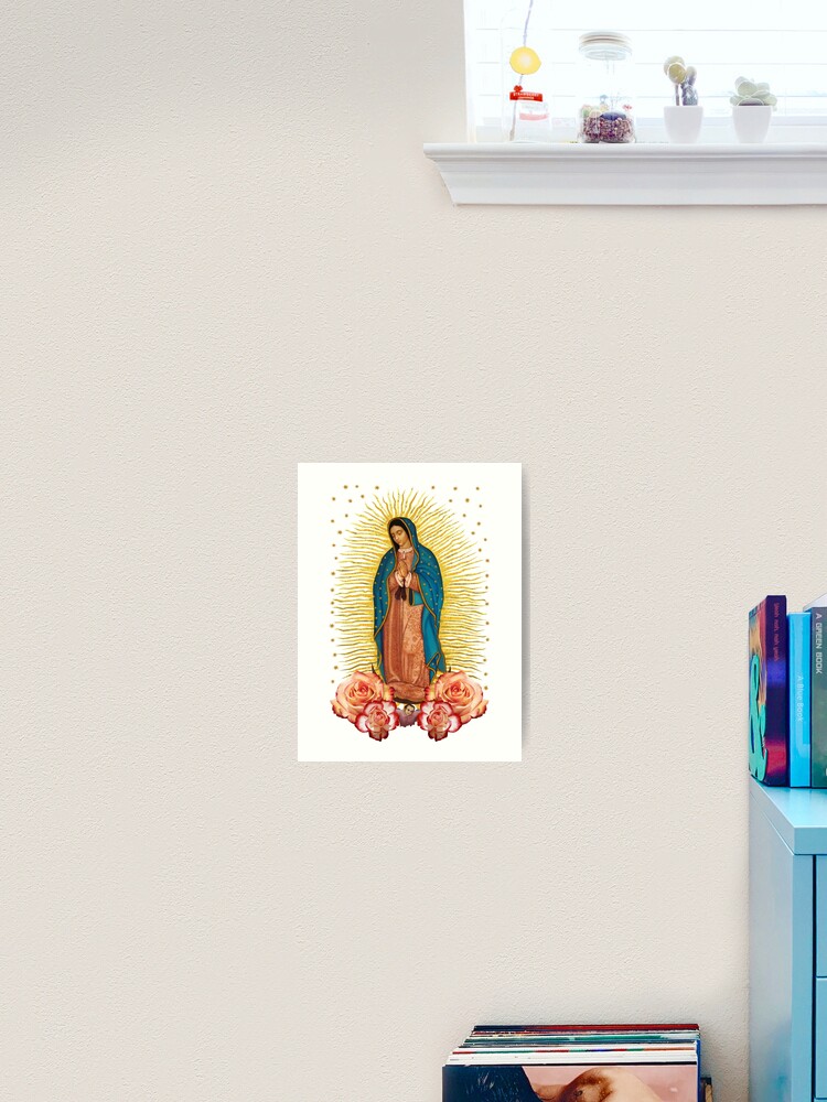 La Virgen De Guadalupe Mother Mary Madre de Dios Greeting Card by vagonart