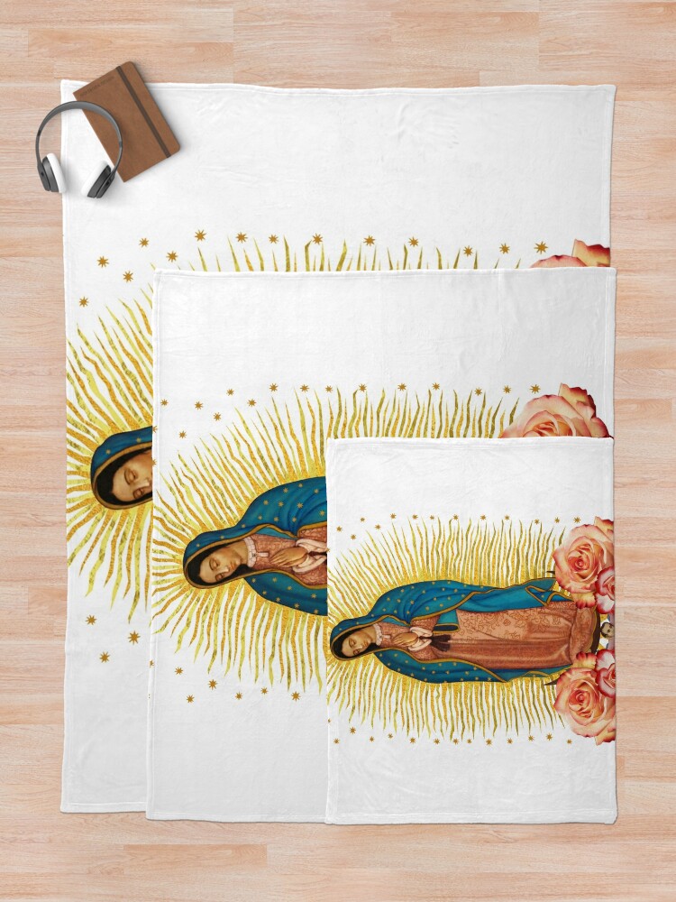 La Virgen De Guadalupe Mother Mary Madre de Dios Greeting Card by vagonart