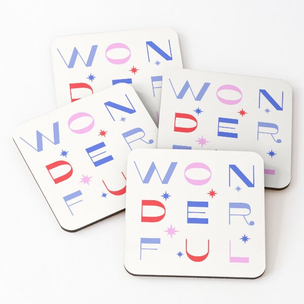 Item preview, Wonderful Typography Stars Vintage Retro Style designed and sold by PepperSprout.