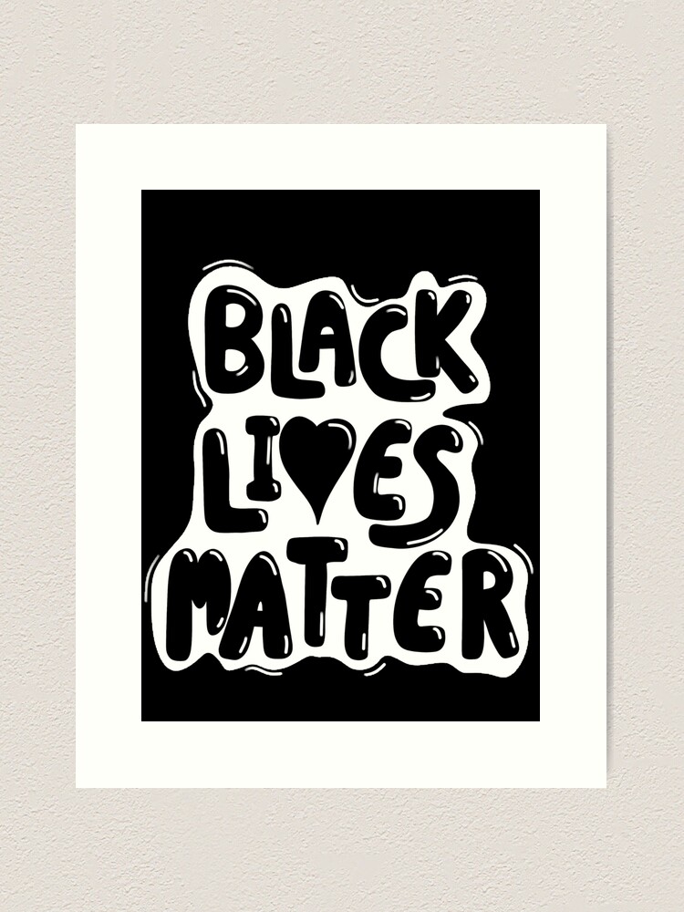 Black Lives Matter Logo, BLM Logo Block Letters, BLM, Extra Large Super  Sharp Graphic 4X3 JPG Art Print by Orchard Arts