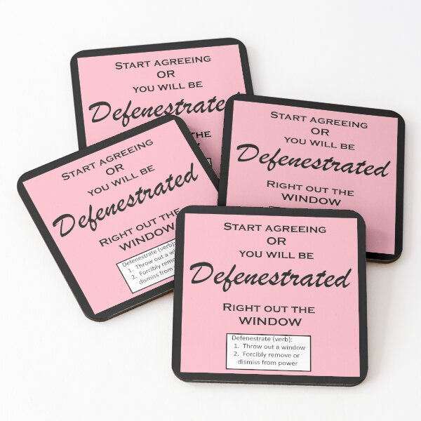 Item preview, Defenestrate Square designed and sold by Microwhites.