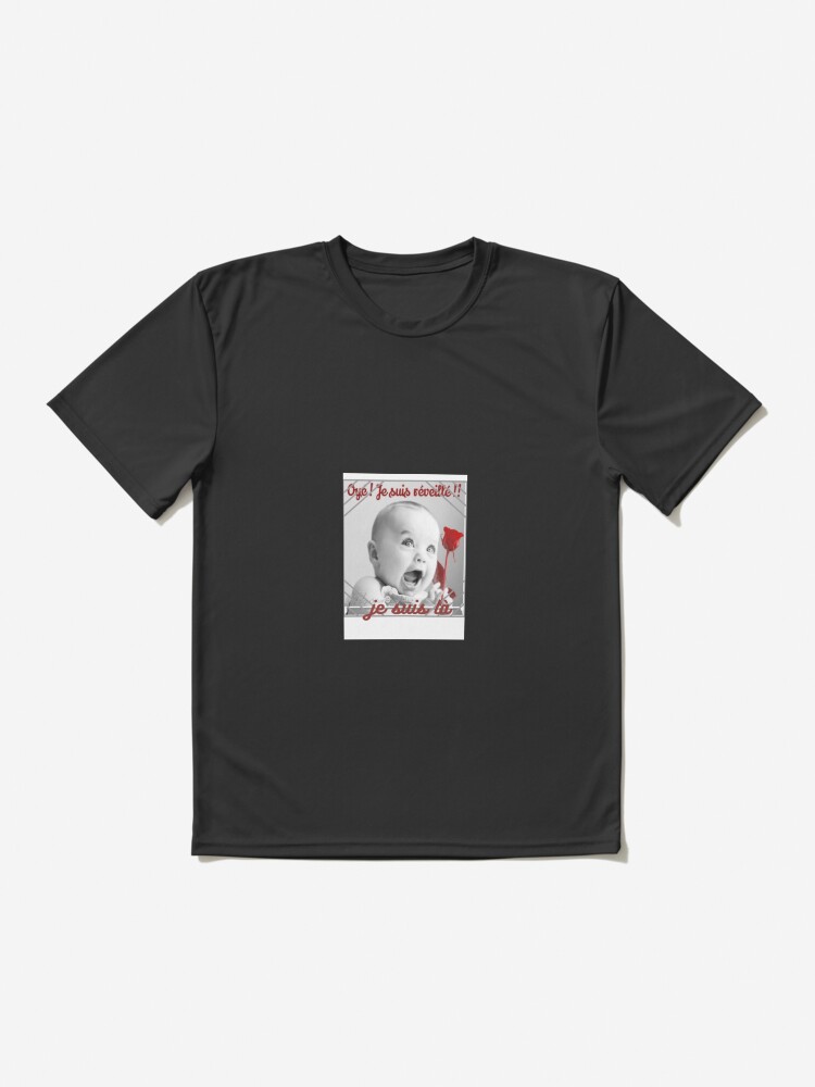 Aperçu 2 sur 7. T-shirt respirant avec l'œuvre tee shirt , je suis réveillé créée et vendue par charlolo.